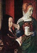 Master of Moulins Mary Magdalen and a Donator oil on canvas